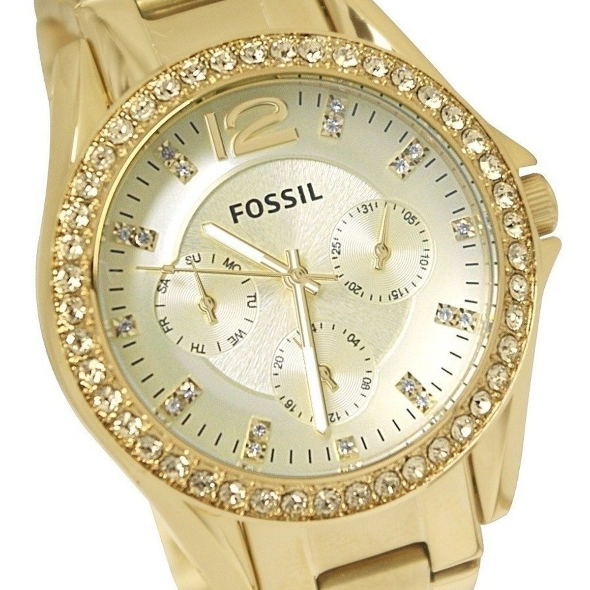FOSSIL - Reloj Fossil Riley ES3203 Dorado De Acero inoxidable Para Mujer.