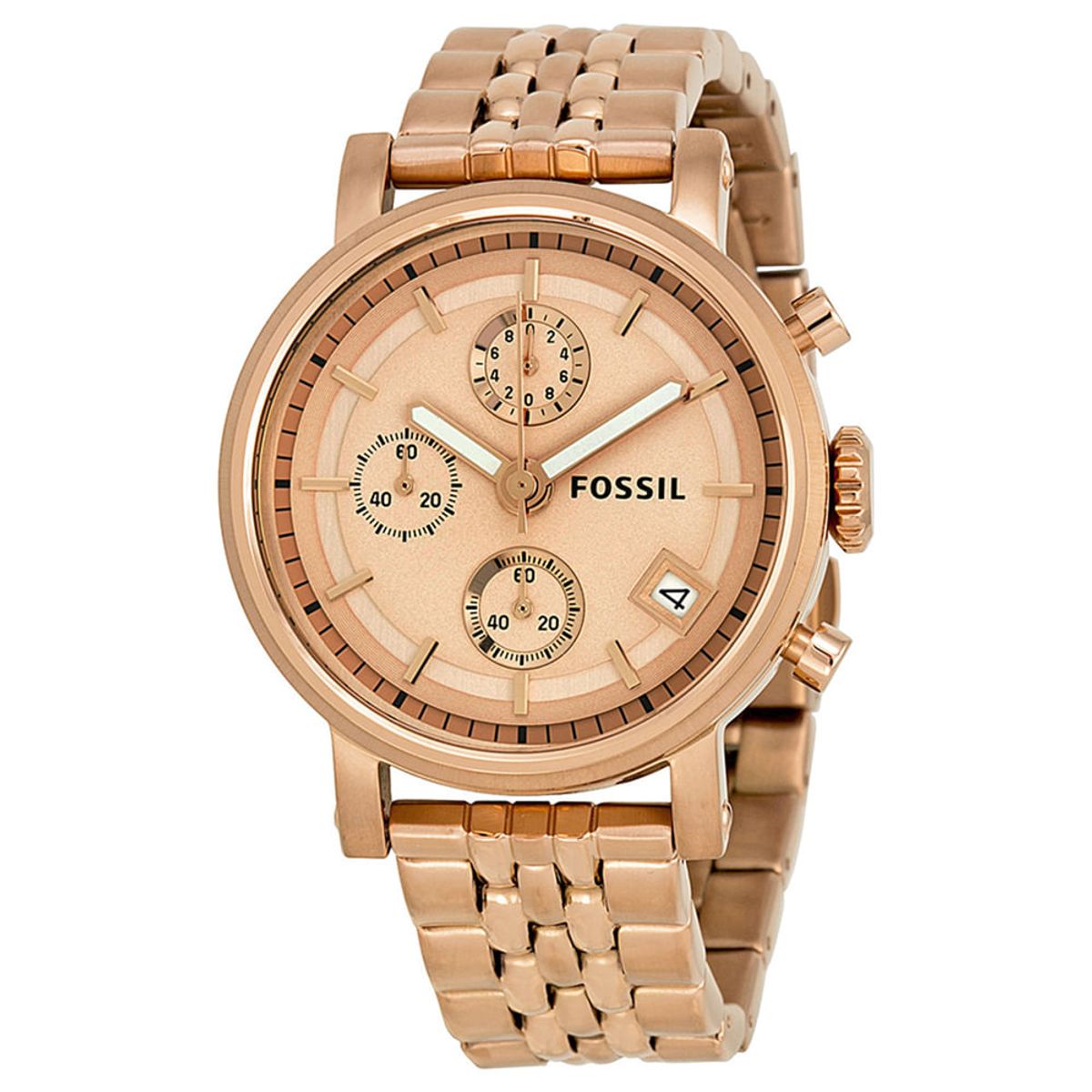 FOSSIL - Reloj Fossil Classic ES3380 Rose gold De Acero inoxidable Para Mujer.