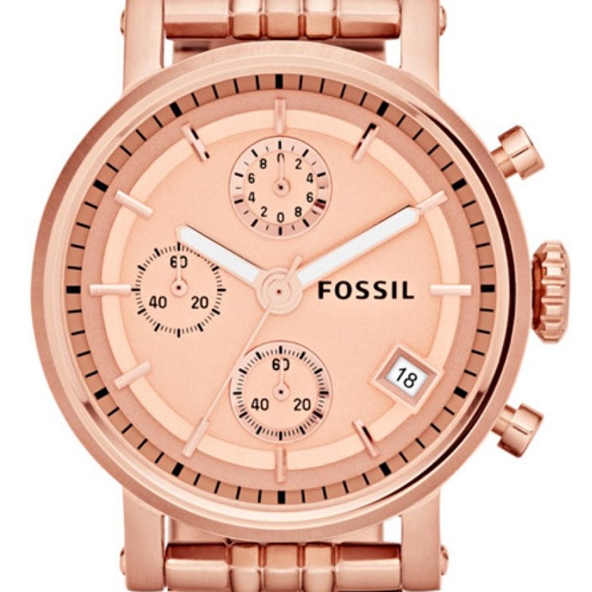 FOSSIL - Reloj Fossil Classic ES3380 Rose gold De Acero inoxidable Para Mujer.