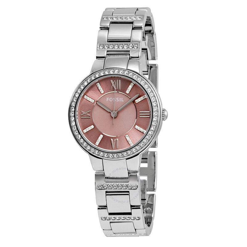 FOSSIL - Reloj Fossil Virginia ES3504 Plateado De Acero inoxidable Para Mujer.