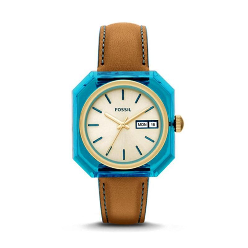 FOSSIL - Reloj Fossil Classic ES3536 Marrón De Cuero Piel Para Mujer.