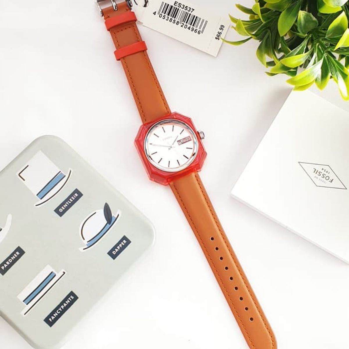FOSSIL - Reloj Fossil Classic ES3537 Marrón De Cuero Piel Para Mujer.