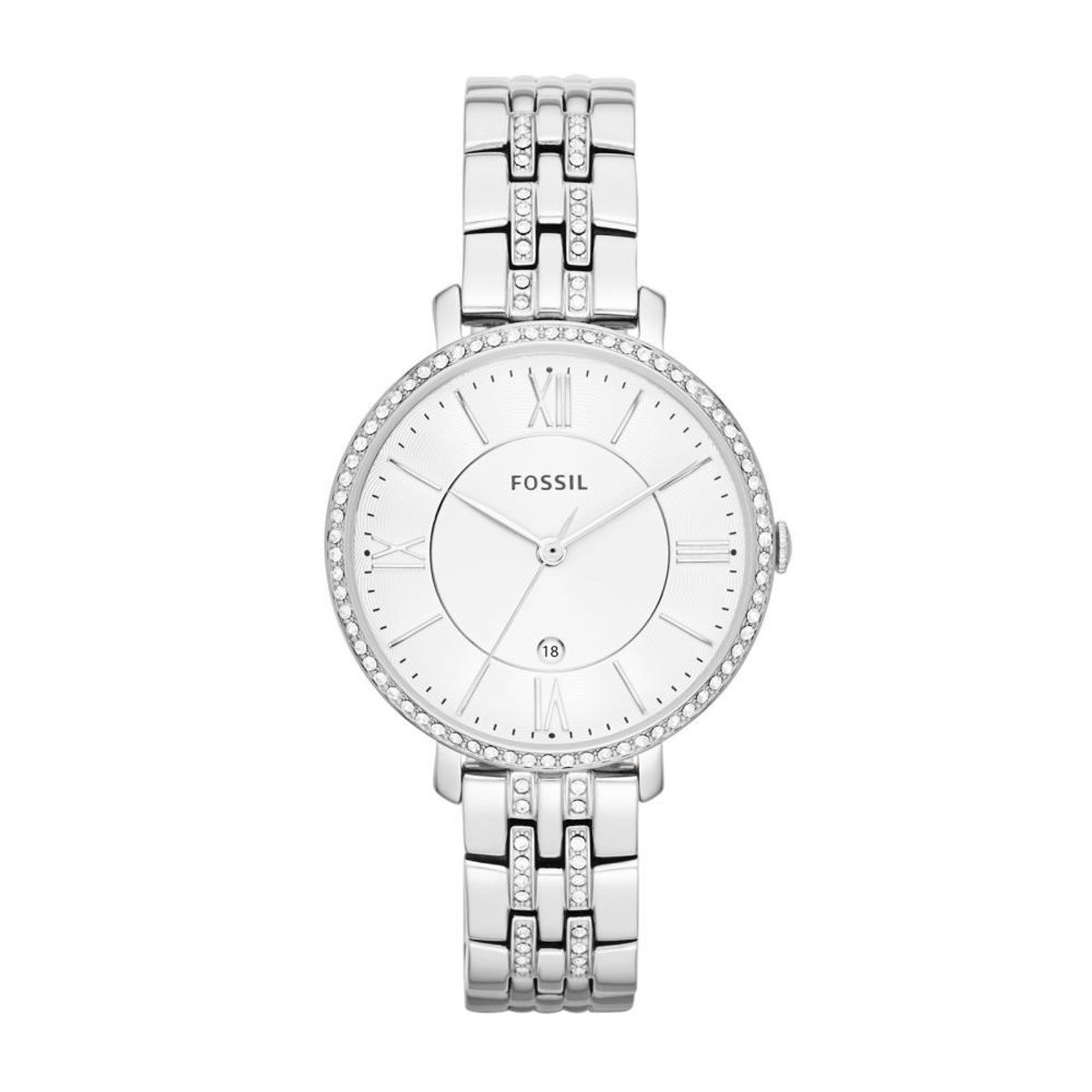 FOSSIL - Reloj Fossil Jacqueline ES3545 Plateado De Acero inoxidable Para Mujer.