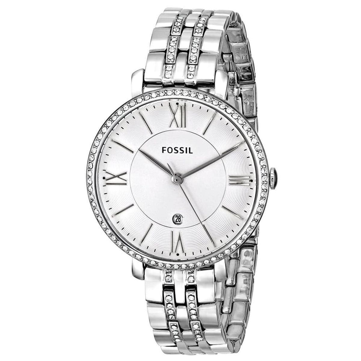 FOSSIL - Reloj Fossil Jacqueline ES3545 Plateado De Acero inoxidable Para Mujer.