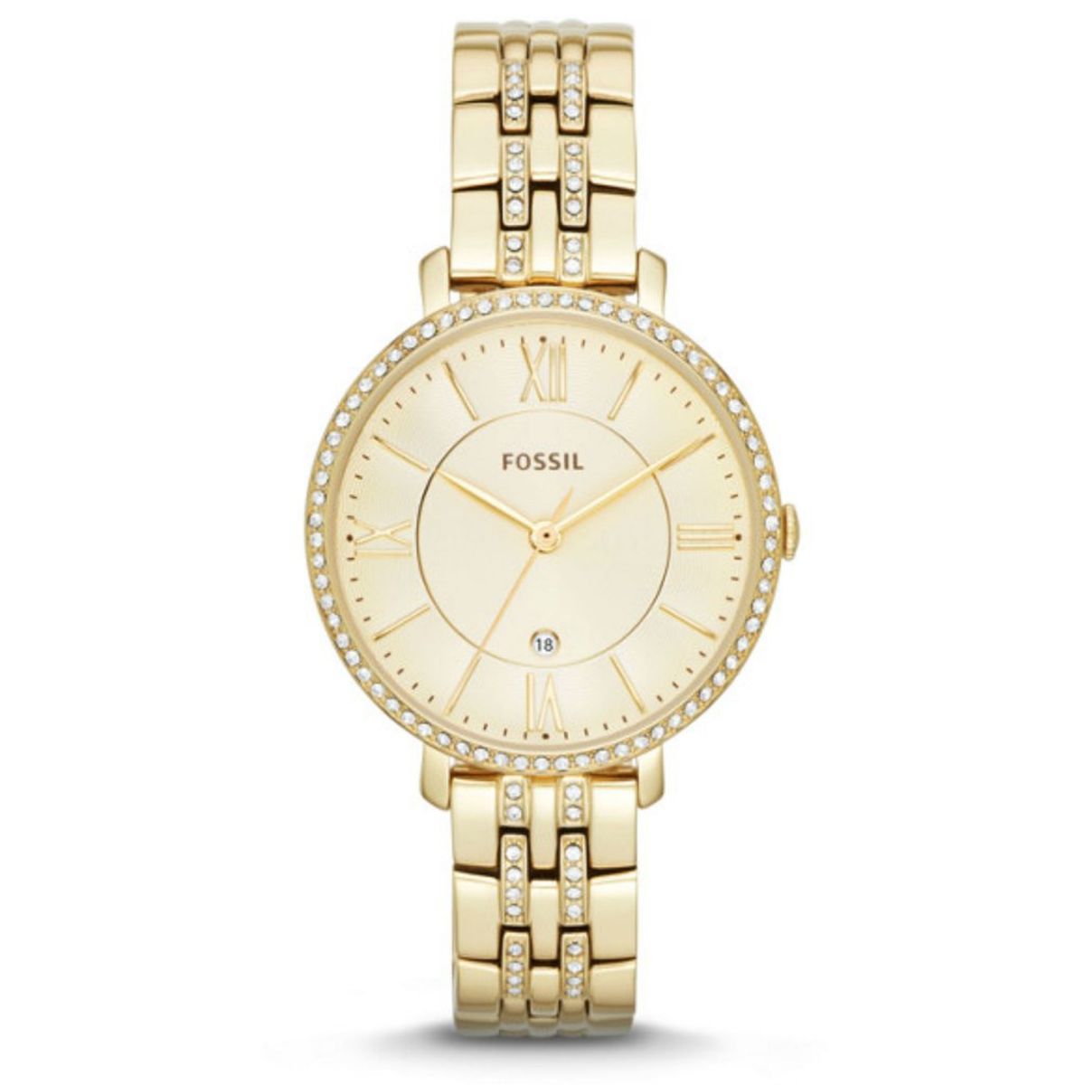 FOSSIL - Reloj Fossil Jacqueline ES3547 Dorado De Acero inoxidable Para Mujer.