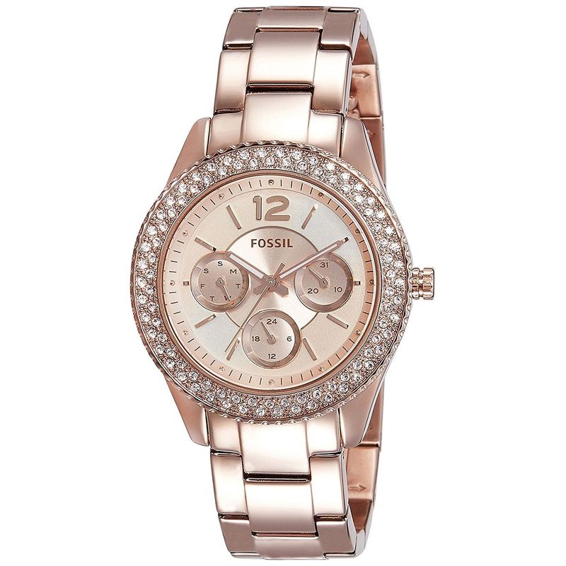 FOSSIL - Reloj Fossil Stella ES3590 Rose gold De Acero inoxidable Para Mujer.