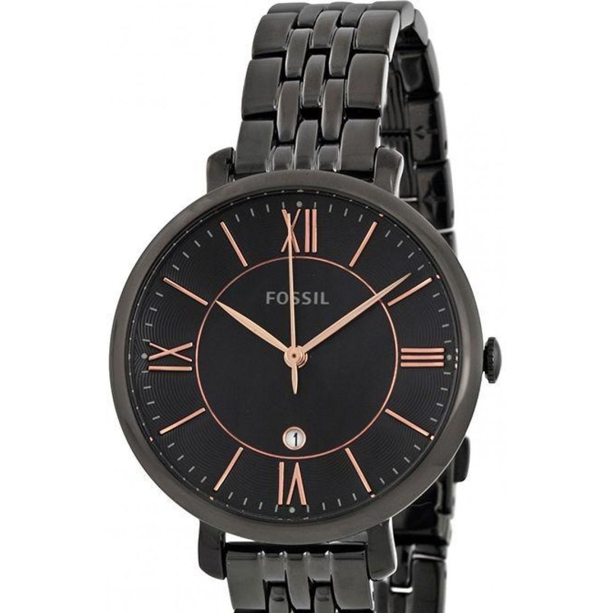 FOSSIL - Reloj Fossil Jacqueline ES3614 Negro De Acero inoxidable Para Mujer.