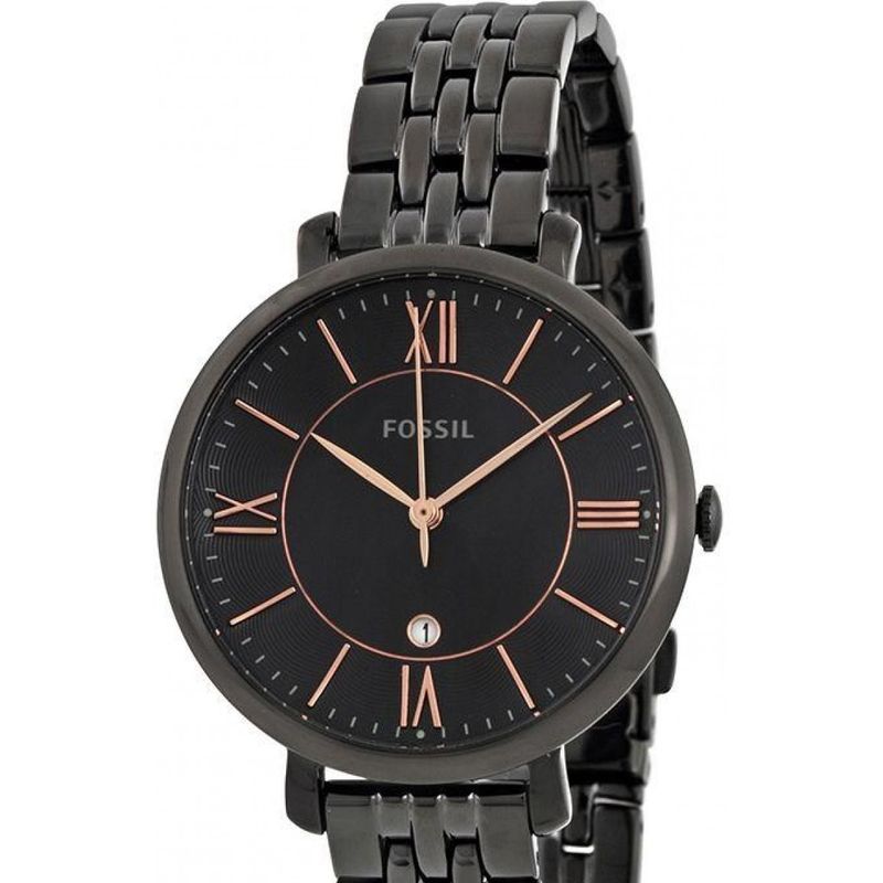 FOSSIL - Reloj Fossil Jacqueline ES3614 Negro De Acero inoxidable Para Mujer.