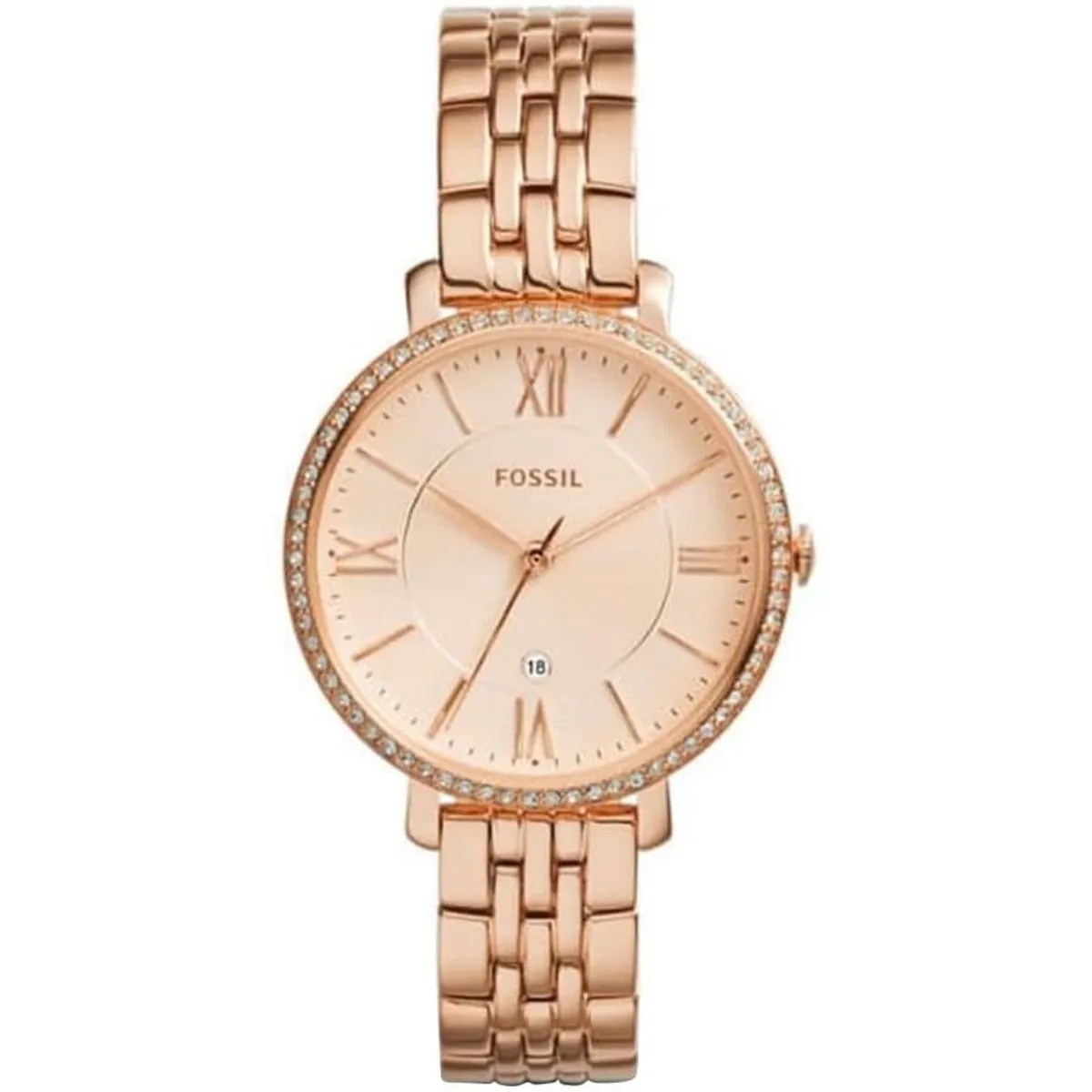 FOSSIL - Reloj Fossil Jacqueline ES3632 Rose gold De Acero inoxidable P Mujer.