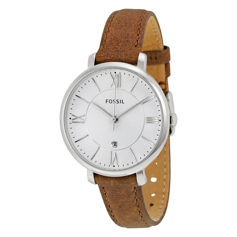 FOSSIL - Reloj Fossil Jacqueline ES3708 Marrón De Cuero Piel Para Mujer