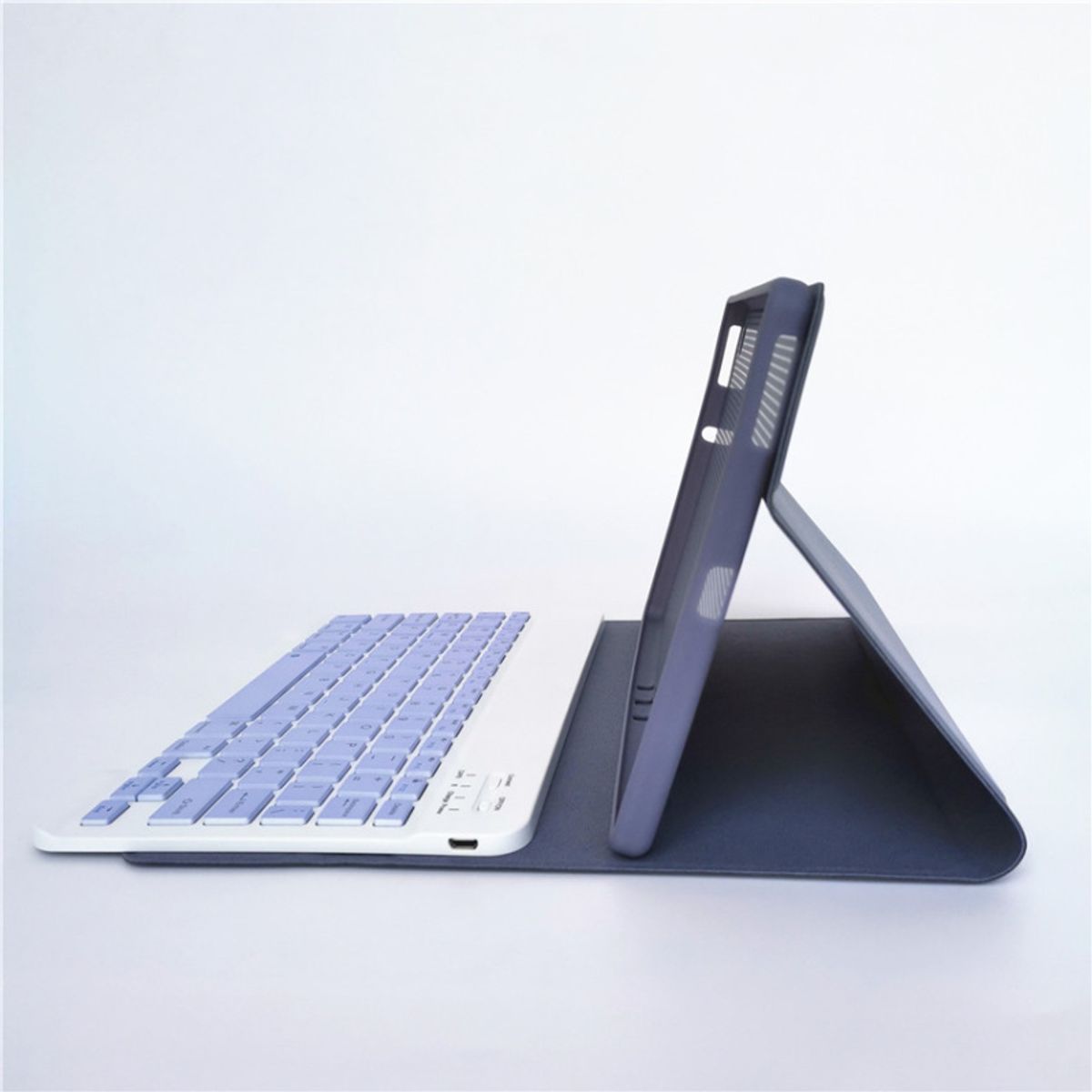 RENVMEXY - Funda+Teclado Bluetooth morado para Lenovo Tab M10 Plus 103 Pulgadas