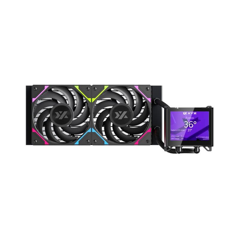GENERICO - Refrigeración Líquida XYZ HYDROVIEW 240 White, LCD 3.5", Intel/AMD