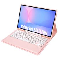 Teclado Bluetooth A820B rosa para Samsung Galaxy Tab S10 FE Plus