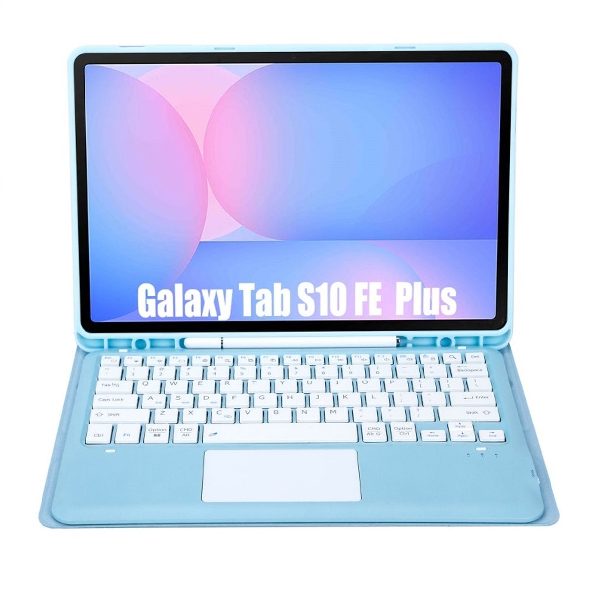 RENVMEXY - Teclado táctil A820B-A azul para Samsung Tab S10 FE Plus 131pulgadas