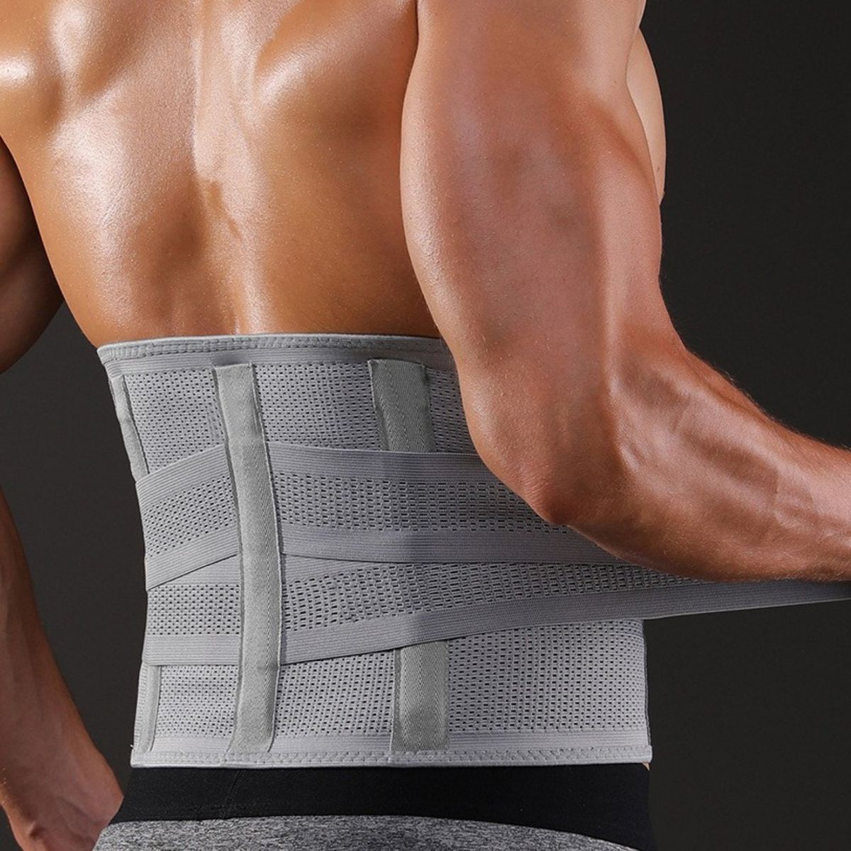 CRUSEC - Faja Protector De Cintura Ajustable Soporte Entrenamiento