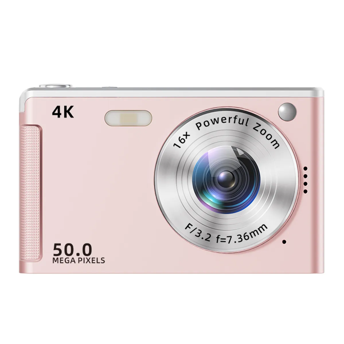 RENVMEXY - Cámara RENVMEXY M06 Rosa 4K 50MP Compacta Memoria 64GB Incluida