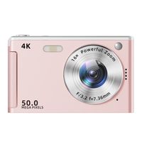 Cámara M06 Rosa 4K 50MP Compacta Memoria 64GB Incluida