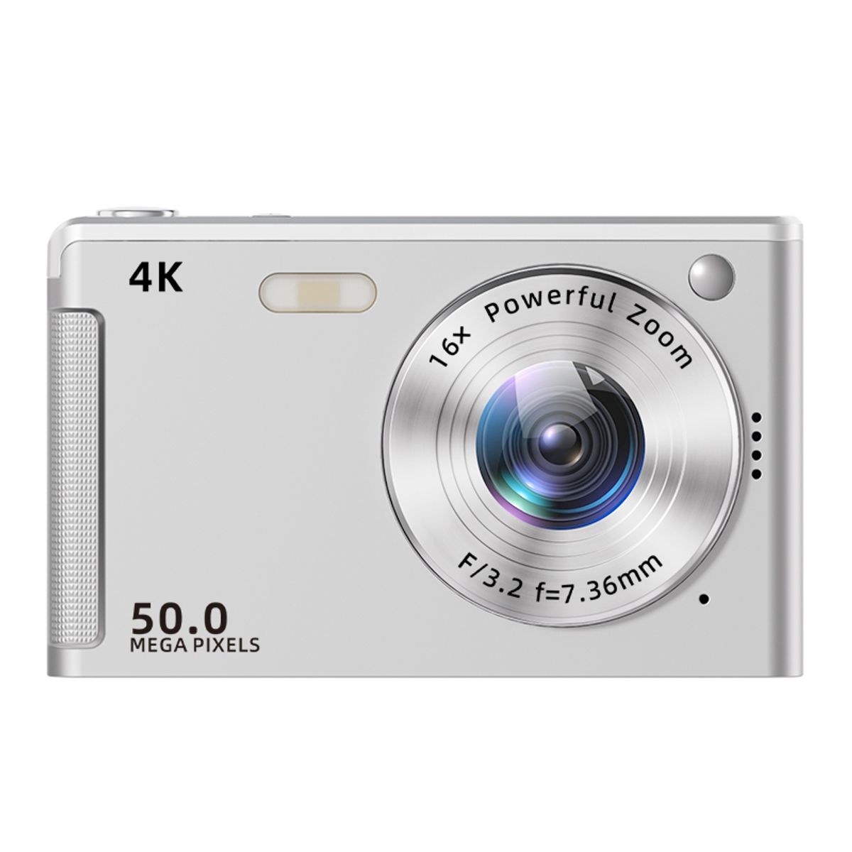 RENVMEXY - Cámara 4K RENVMEXY M06 Plateada 50MP AF 64GB Pantalla IPS 3