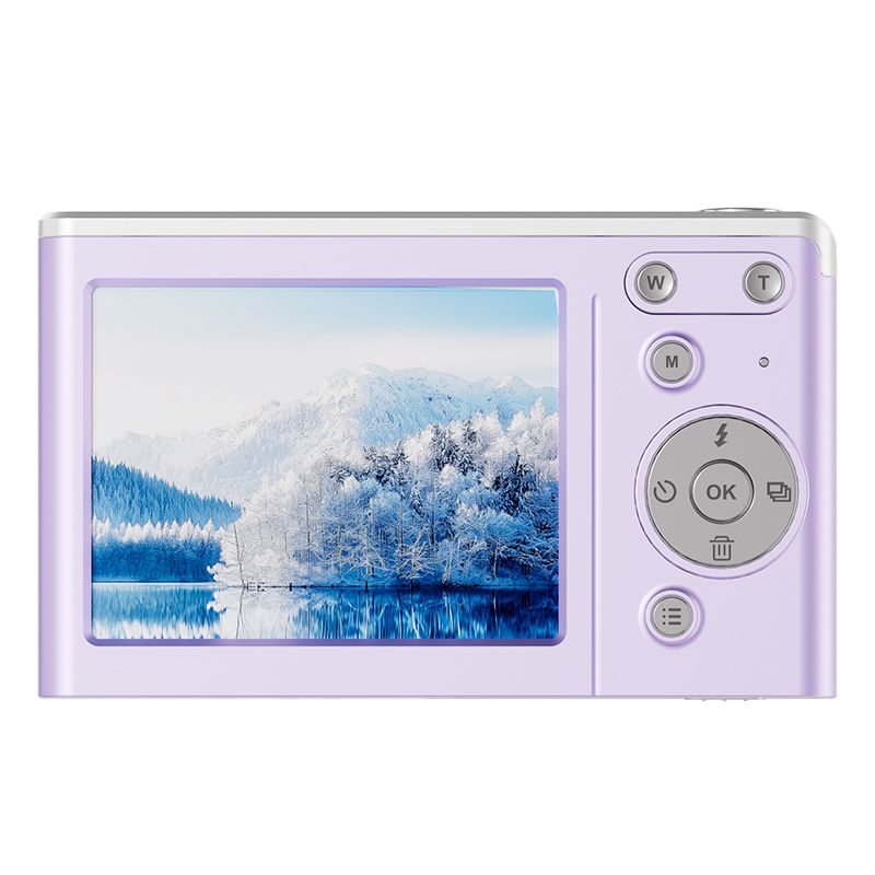 RENVMEXY - Cámara RENVMEXY M06 Morada 4K Nocturna 50MP 64GB Luz LED