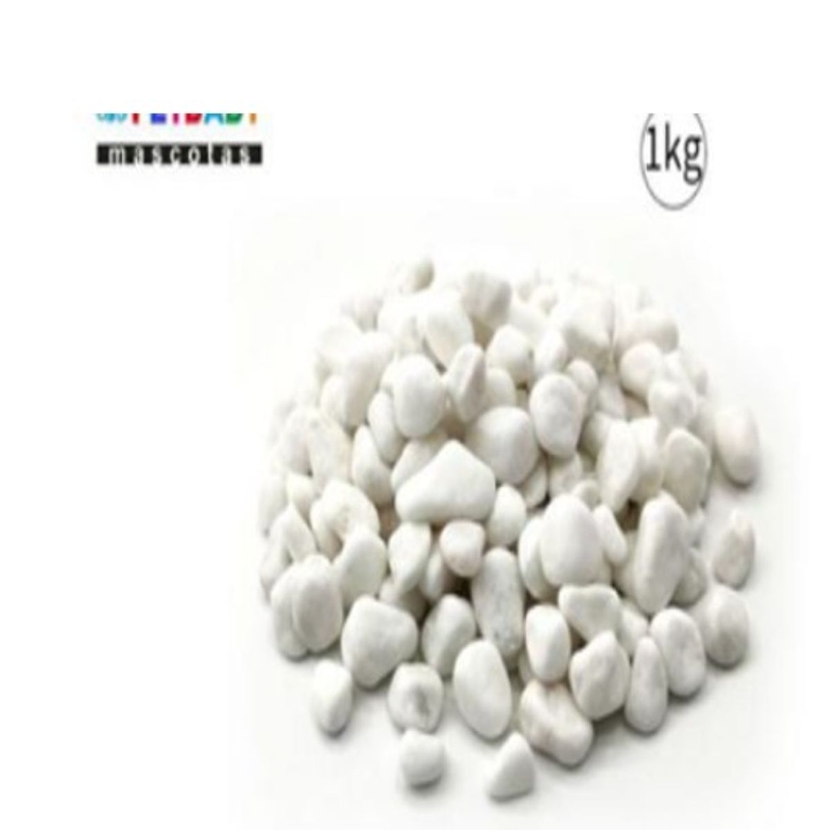 GENERICO - Piedras Decorativas Jardín Blanco 1kg