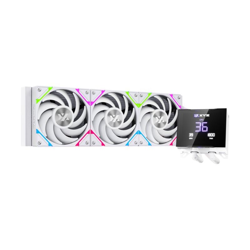 GENERICO - Refrigeración Líquida XYZ HYDROTEMP 360 White, LCD 3.5", Intel/AMD