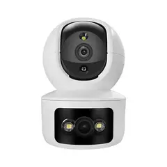 RENVMEXY - Cámara 3MP dual vigilancia con alarma y noche color