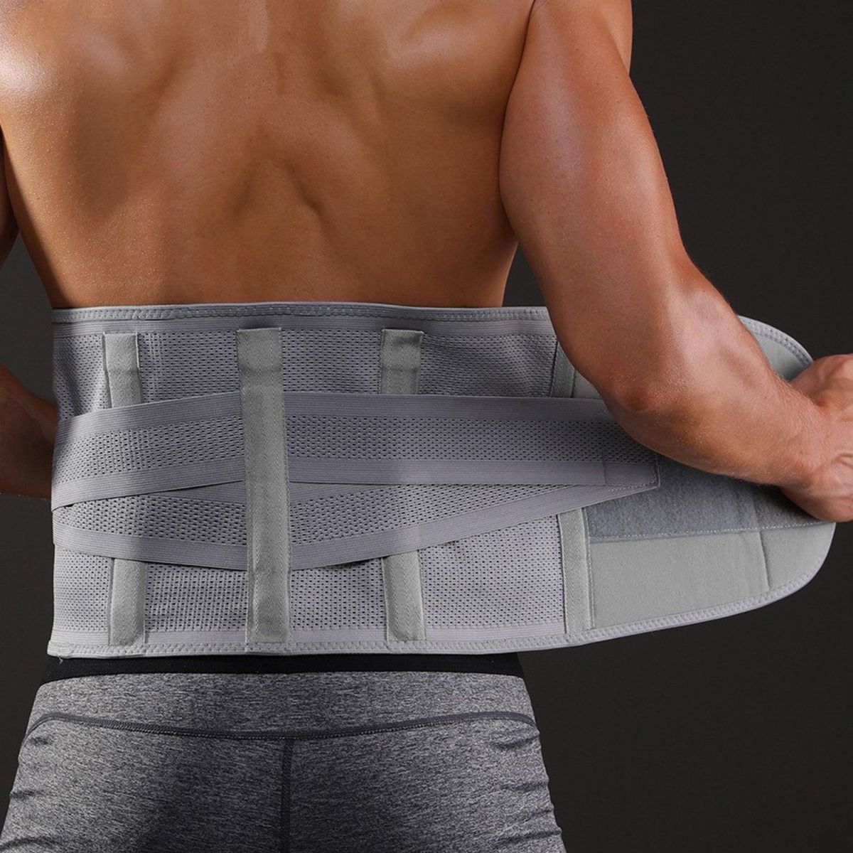 CRUSEC - Faja Protector De Cintura Ajustable Soporte Entrenamiento