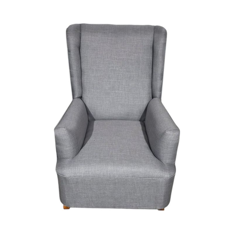 DISEÑOS VALESTRINI - SILLON MECEDOR LINO GRIS CLARO