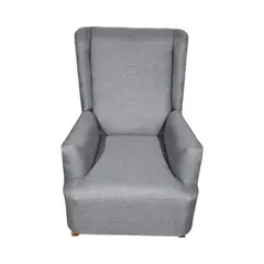 DISEÑOS VALESTRINI - SILLON MECEDOR LINO GRIS CLARO