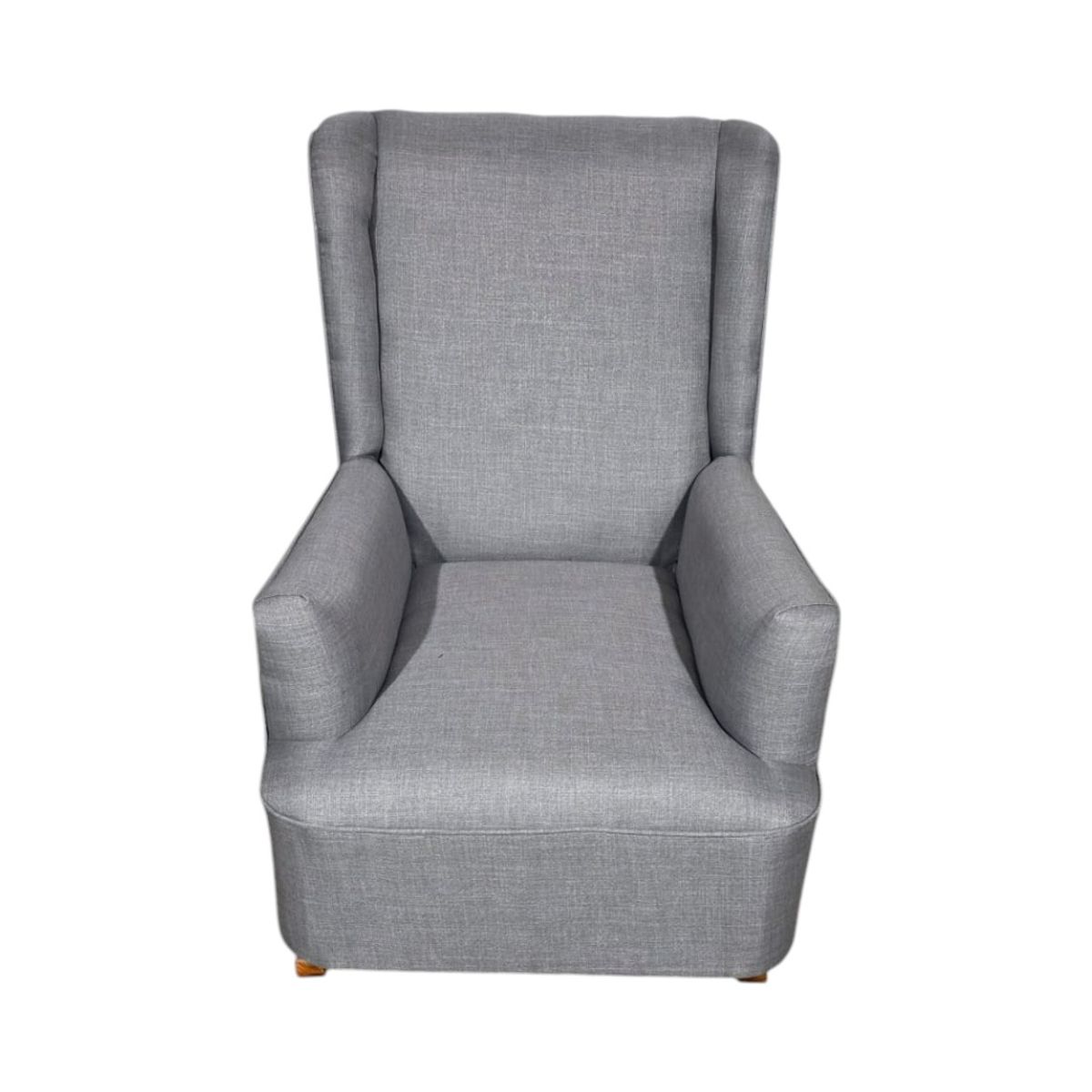 DISEÑOS VALESTRINI - SILLON MECEDOR LINO GRIS CLARO