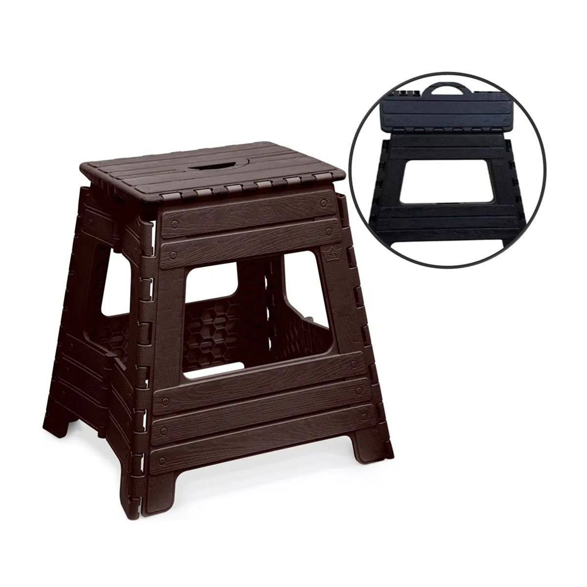 REYPLAST - Piso Banco Banquito Taburete Plegable Grande Reyplast 120kg