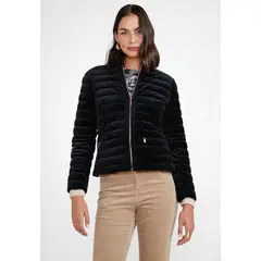 CANADIENNE - Parka Acolchada Mujer Algodón Negro