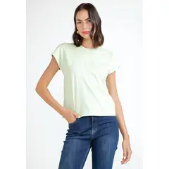CANADIENNE - Polera Mujer Algodón Peruano Verde