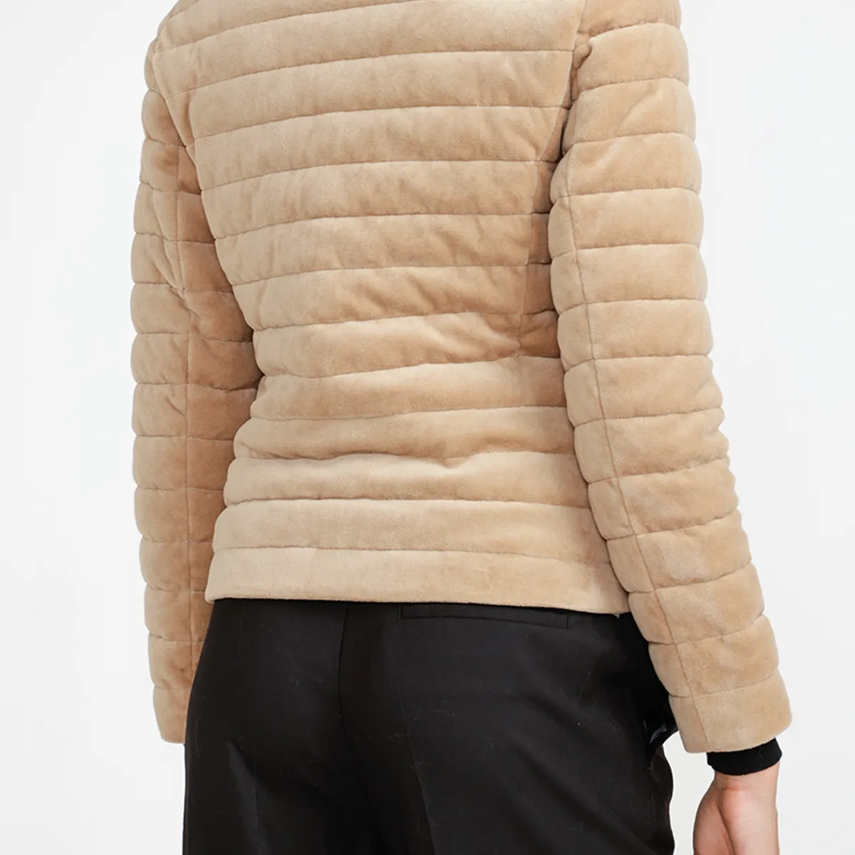 CANADIENNE - Parka Acolchada Mujer Algodón Beige Canadienne