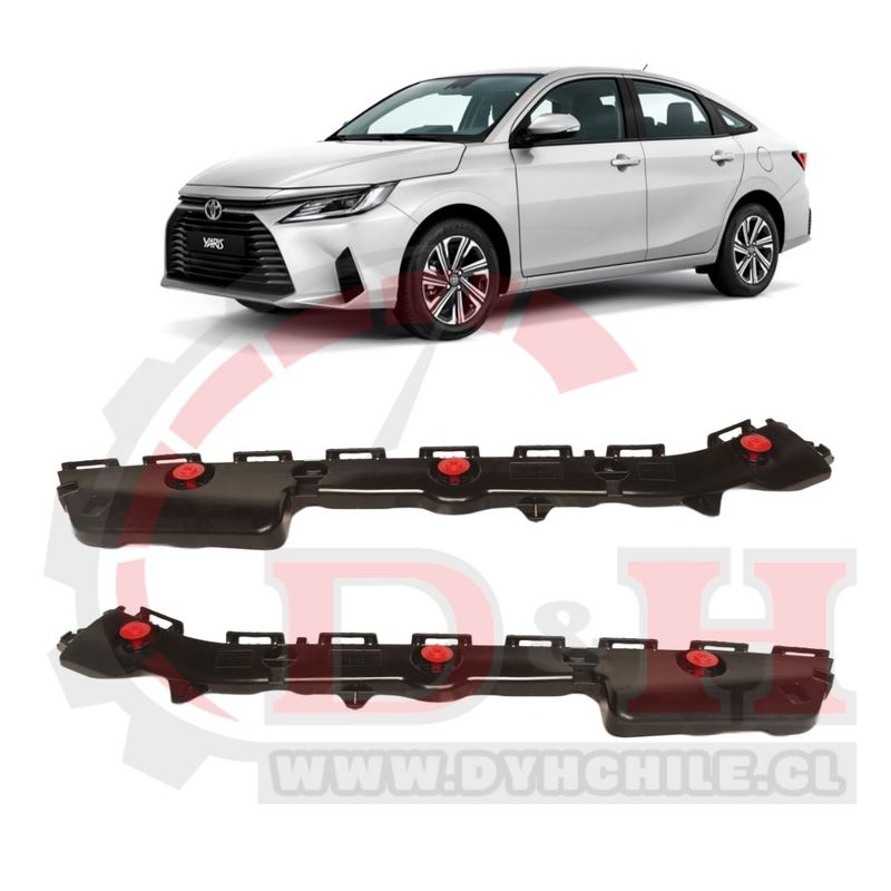 GENERICO - Par Mensulas Traseras Compatibles Toyota Yaris 2024-2025