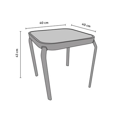 Imagen 2 del producto Mesa Auxiliar Terraza Dolce Vita 40x40x43cm