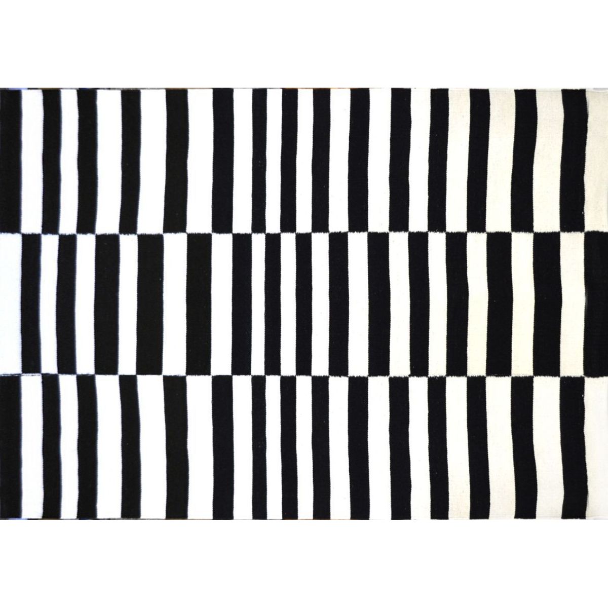 BAZHARS - ALFOMBRA BAZHARS 200X300 CM KILIM GALLE OP ART BN