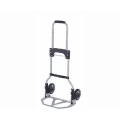 GENERICO - Carro Plegable De Carga Aluminio Tipo Yegua 80 Kilos Maximo Negro