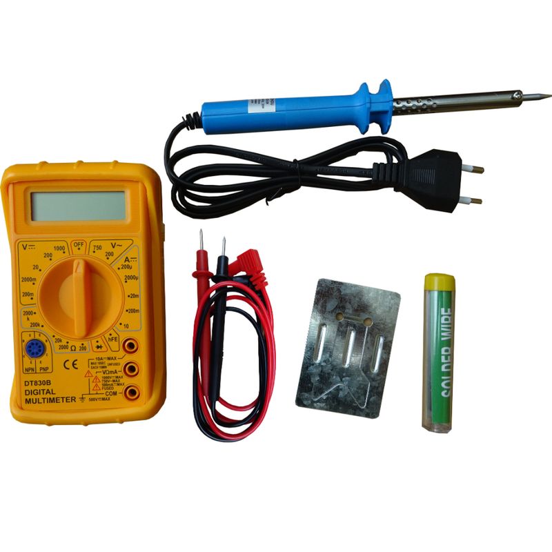 INTROTECH - Kit Cautín con Tester y Accesorios Introtech