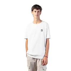KANO - Polera Manga Corta Ritoque 100% Algodón Orgánico Blanco