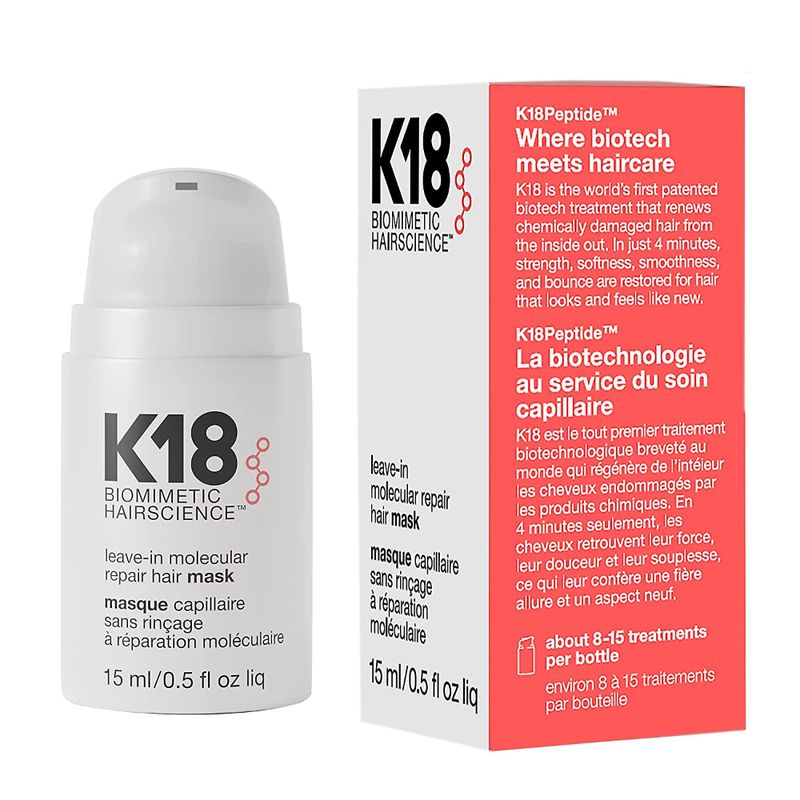 K18 - K18 Biomimetic Hairscience Mini Mascarilla reparadora molecular 15 ml