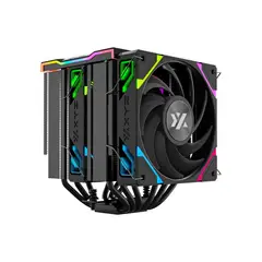 GENERICO - Disipador para CPU XYZ THERMAX 6 PRO DUO, 2x 120mm, Intel/AMD, Negro