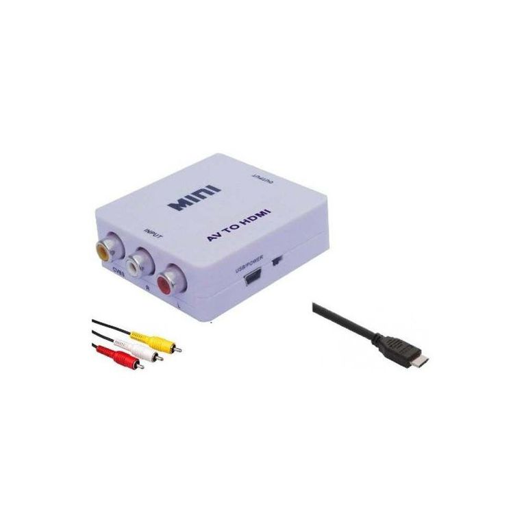 INTROTECH Convertidor HDMI a AV RCA S-Video