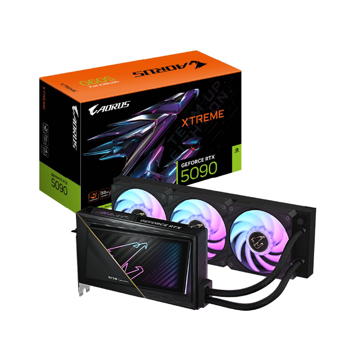 AORUS - Tarjeta Video Aorus RTX 5090 Xtreme Waterforce 32G GDDR7 PciE-5
