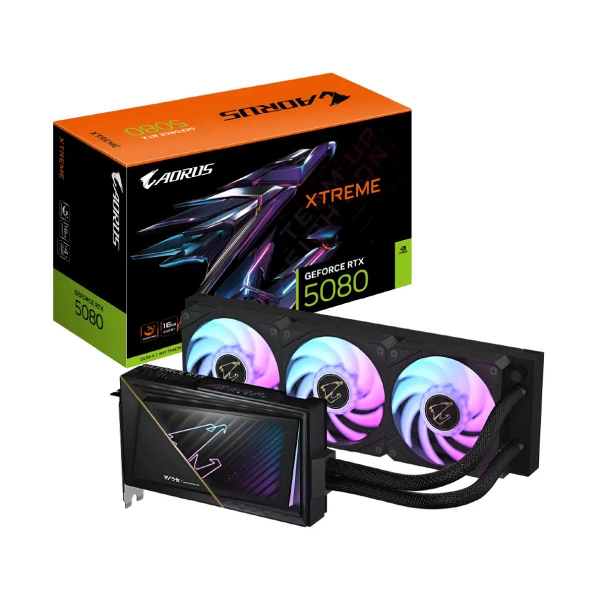 AORUS - Tarjeta Video Aorus RTX 5080 XTREME WATERFORCE 16G GDDR7 PciE-5