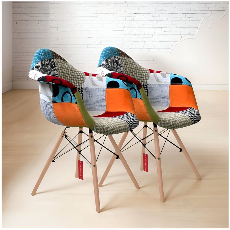 VINCENZI - Pack 2 Sillas Comedor Poltronas Eames Delhi Vincenzi