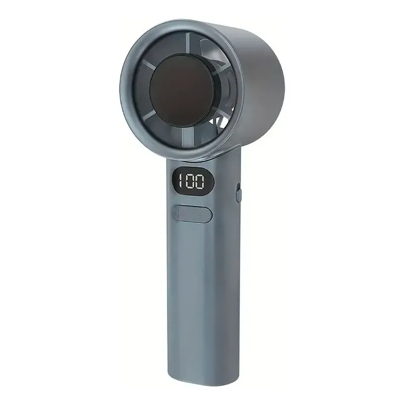 MUNDO MAGIA - Mini Ventilador Portátil De Mano Recargable Pantalla Digital