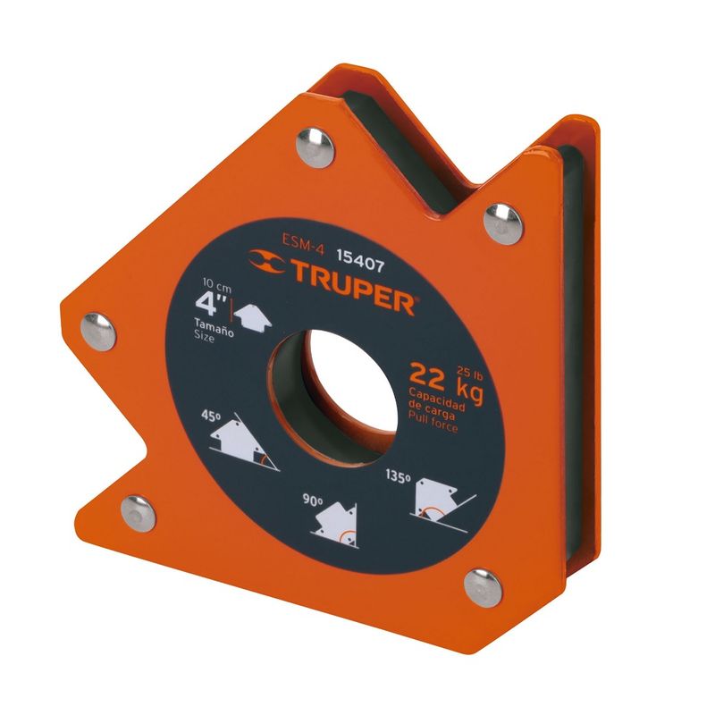 TRUPER - ESCUADRA MAGNETICA PARA SOLDAR 4 PULG TRUPER.