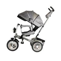 Triciclo Multifuncional 360° Con Luces Gris