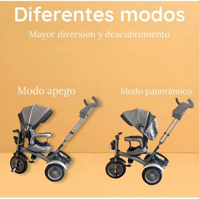 Imagen 2 del producto Triciclo Multifuncional 360° Con Luces Gris
